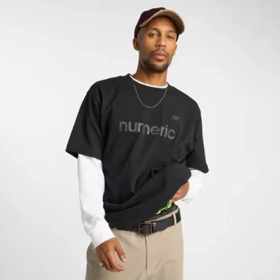 New Balance Men's Numeric Cotton T-shirt In Black