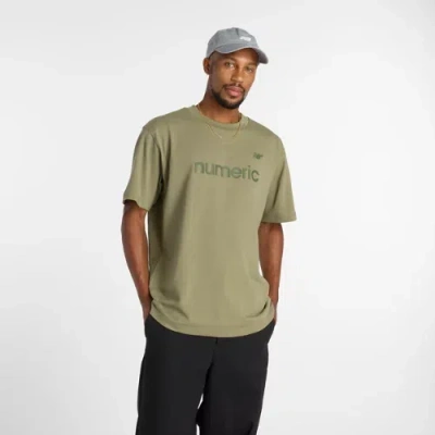 New Balance Men's Numeric Cotton T-shirt In Green