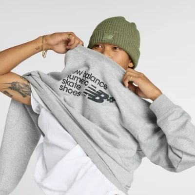 New Balance Men's Numeric French Terry Crew Shirt In Grey