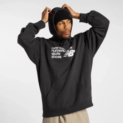 New Balance Men's Numeric French Terry Hoodie In Black