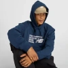 New Balance Men's Numeric French Terry Hoodie In Blue