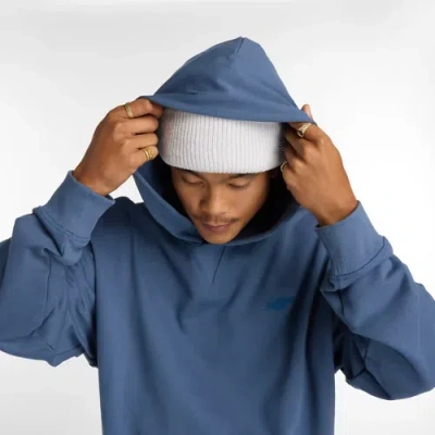 New Balance Men's Numeric French Terry Hoodie In Blue
