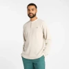 New Balance Men's Numeric Waffle Knit Long Sleeve Henley In Gray