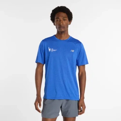 New Balance Men's Nyc Marathon Athletics T-shirt In Gray