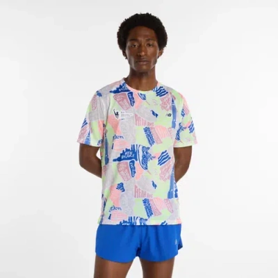 New Balance Men's Nyc Marathon Athletics T-shirt In Blue
