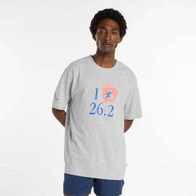 New Balance Men's Nyc Marathon Graphic T-shirt In Gray