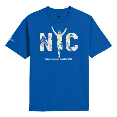 New Balance Men's Nyc Marathon Graphic Tee In Blue