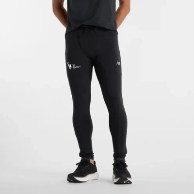 New Balance Men's Nyc Marathon Nb Sleek Tight In Black