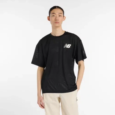 New Balance Men's Ohtani Mesh Short Sleeve Top In Black