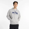 New Balance Men's Run For Life Graphic French Terry Hoodie In Grey
