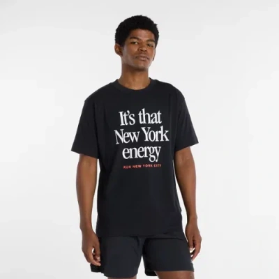 New Balance Men's Run For Life Graphic T-shirt In Black