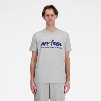 New Balance Men's Run For Life Graphic T-shirt In Grey