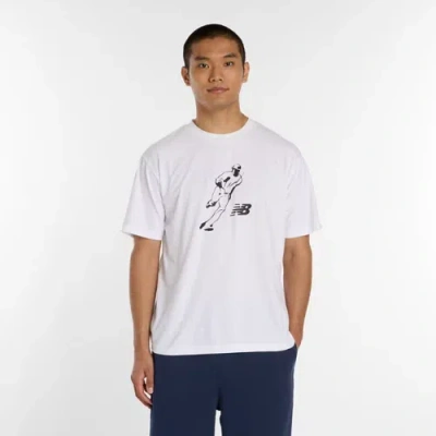 New Balance Men's Shohei Always On Logo Ss T-shirt In White