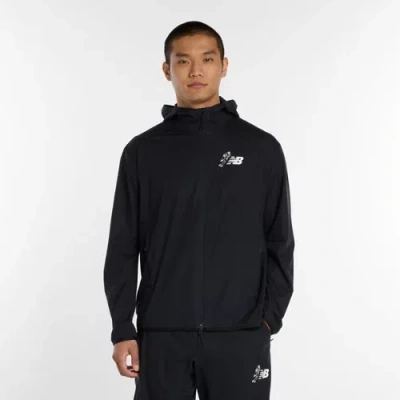 New Balance Men's Shohei Signature Performance Warm Up Jacket In Black