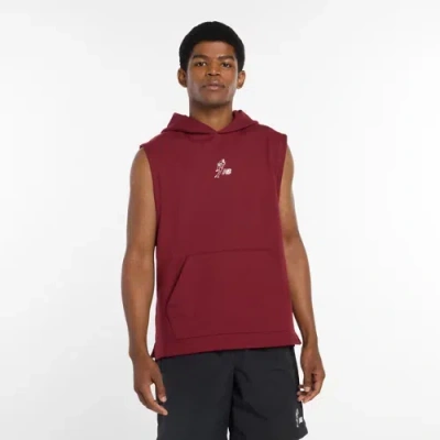 New Balance Men's Shohei Signature Sleeveless Hoodie In Red