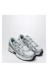 New Balance Mesh And Leather Sneakers In White
