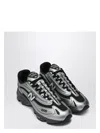 New Balance Mens Silver Metallic Green 1000 Metallic Mixed-material Trainers In Metal