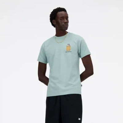 New Balance Men's Sport Essentials Barrel Runner T-shirt In Blue