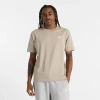 New Balance Sport Essentials Relaxed Fit Cotton T-shirt In Beige