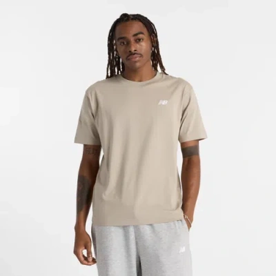 NEW BALANCE HERREN SPORT ESSENTIALS COTTON T-SHIRT IN BEIGE, BAUMWOLLE, GRÖSSE XS