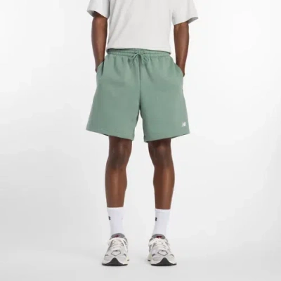 New Balance Men's Sport Essentials Fleece Short 7" In Green