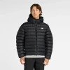 New Balance Men's Sport Essentials Hooded Puffer Jacket In Black