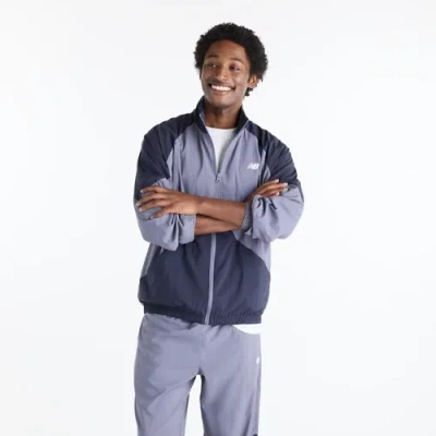 New Balance Men's Sport Legacy Jacket In Grey/blue