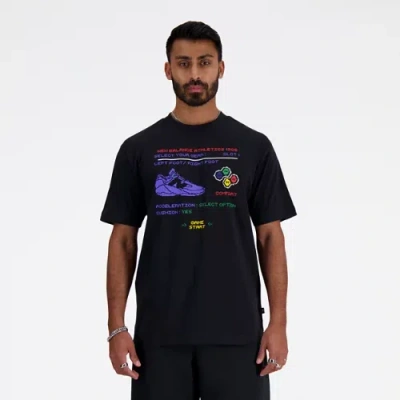 New Balance Men's Start Mode Graphic T-shirt In Black
