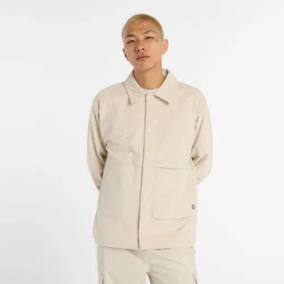 New Balance Men's Stretch Corduroy Overshirt In Neutral