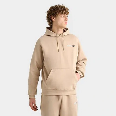 New Balance Men's Tone Logo Hoodie In Brown