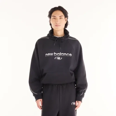 New Balance Mens Trackside Pullover Hoodie In Brown
