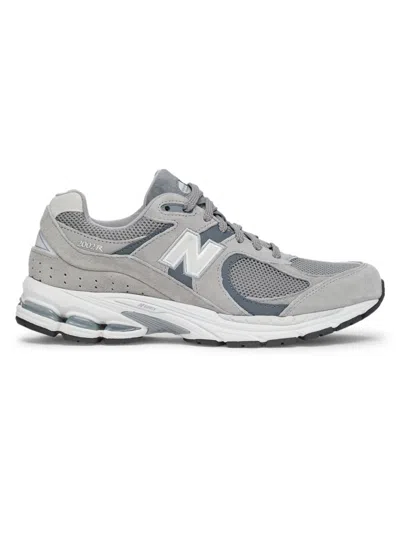 New Balance 2002r Panelled Suede And Mesh-knit Sneakers In Gray