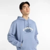 New Balance Men's United Airlines Nyc Half French Terry Finisher Hoodie In Blue