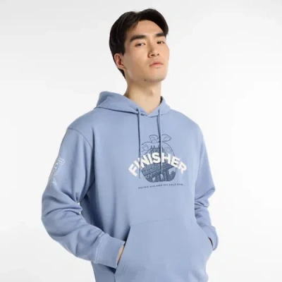 New Balance Men's United Airlines Nyc Half French Terry Finisher Hoodie In Blue