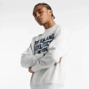 New Balance Varsity French Terry Crewneck Sweatshirt In Gray