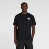 New Balance Logo-patch T-shirt In Black