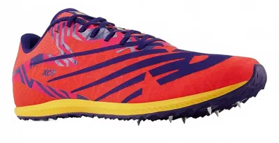 New Balance Men's Xc Seven V4 Shoe In Electric Red/victory Blue In Multi