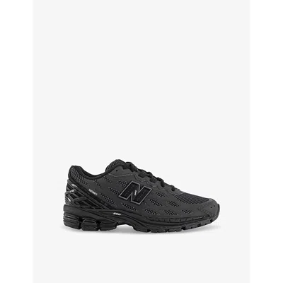 New Balance Mens 1906 Brand-patch Leather And Mesh Low-top Trainers Black Black Black