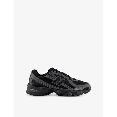 New Balance Mens Black Mono 740 V2 Branded Mesh Low-top Trainers