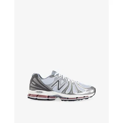 New Balance Mens Dark Silver Metallic Gra Abzorb 1890 Mesh Trainers In Gray