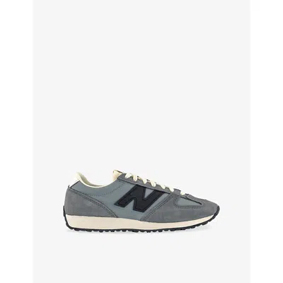 New Balance Mens 471 Mesh And Suede Low-top Trainers Grey Grey Black