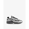 New Balance Mens Silver Metallic Green 1000 Metallic Mixed-material Trainers In Silver Metallic Green