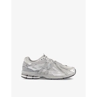 New Balance Mens 1906 Brand-patch Leather And Mesh Low-top Trainers Grey P In Silver