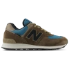 New Balance Classics 574 U574sob Sneakers Mens Brown Leather Casual Shoes Tf7045 In Blue/brown