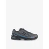 New Balance Mens Black Dark Blue 740 V2 Logo-embroidered Mesh Low-top Trainers In Black Dark Blue