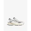 New Balance Mens Seasalt Castlerock 9060 Leather And Mesh Low-top Trainers In White