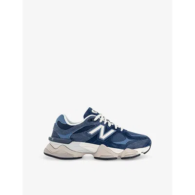 New Balance Mens Navy 9060 Mixed-texture Low-top Trainers