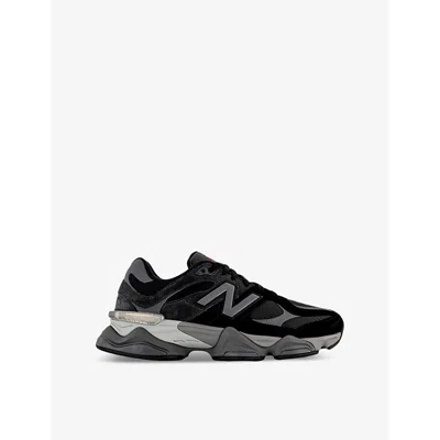 NEW BALANCE MENS NEW BALANCE 9060 SUEDE AND MESH LOW-TOP TRAINERS