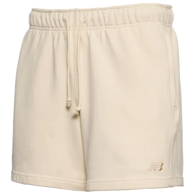 New Balance Mens  Athletics French Terry Shorts 5" In Neutral
