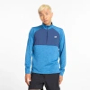 New Balance Men's Athletics Heat Grid 1/2 Zip In Blue/white